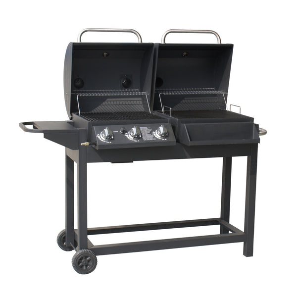 Charcoal & Gas Outdoor BBQ Grill