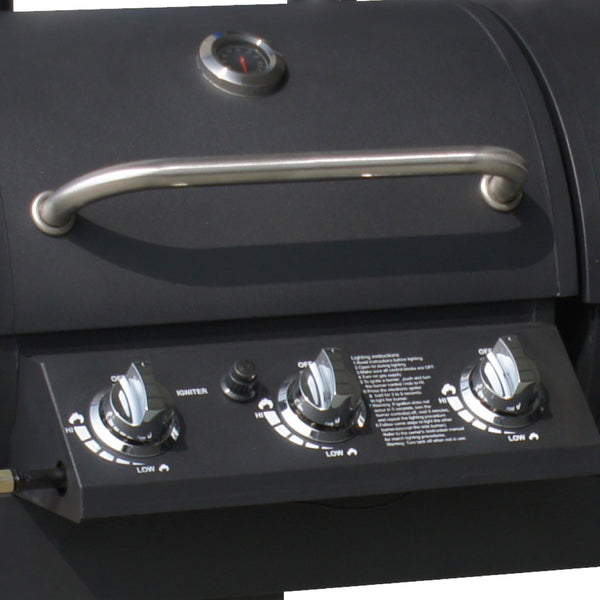 Charcoal & Gas Outdoor BBQ Grill