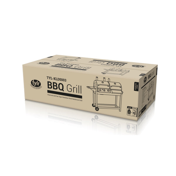 Charcoal & Gas Outdoor BBQ Grill