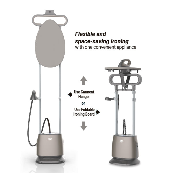 2-in-1 Steam & Press Garment Steamer