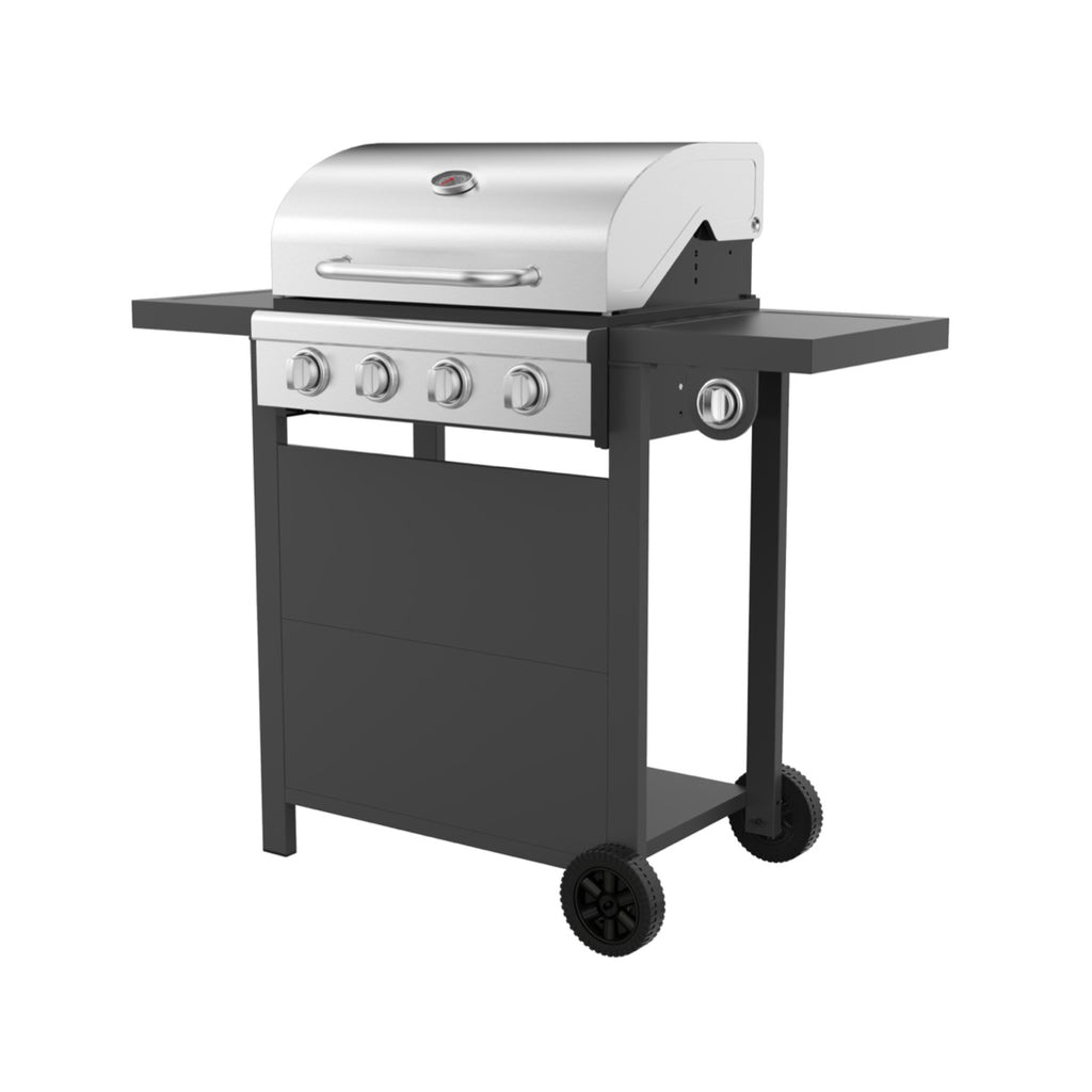 4 Burner BBQ Grill with Side Burner